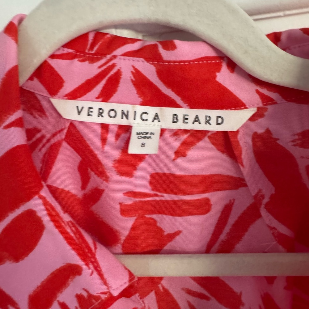Veronica beard red and pink dress - Picture 3 of 6